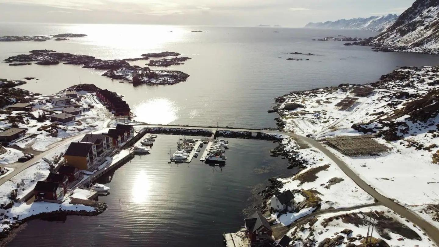 Spektakulaer Rorbu I Autentiske Omgivelser Ballstad Exterior foto